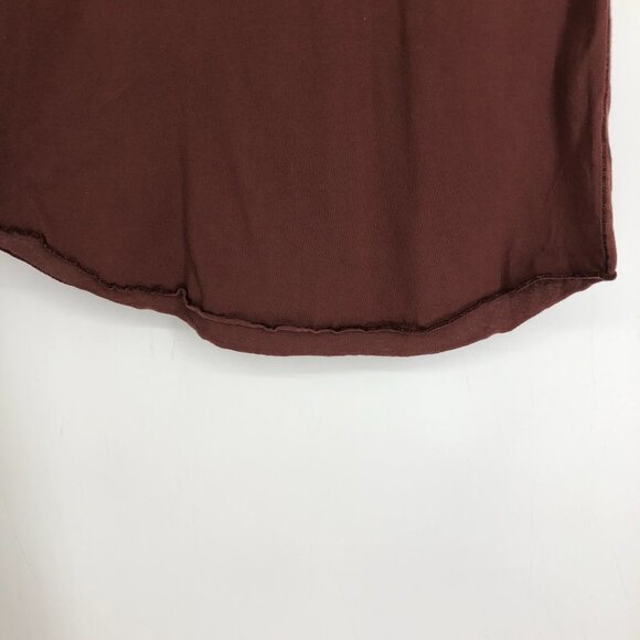 Wilfred Clay Brown / Burgundy  Scoop Neck Short Sleeve T-Shirt size XXS - Picture 7 of 16